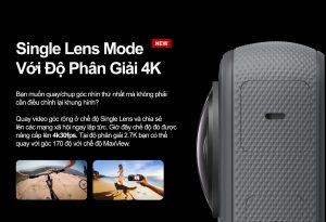 Single Lens Mode của action camera one X3