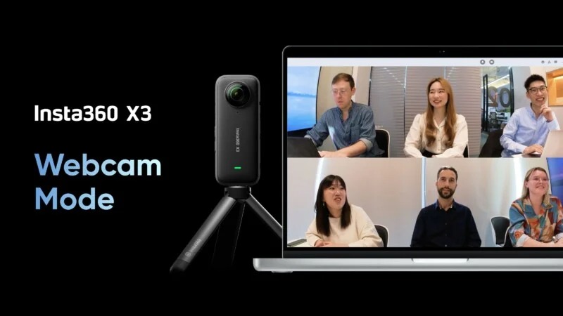 Người dùng có thể sử dụng Insta360 như một chiếc webcam